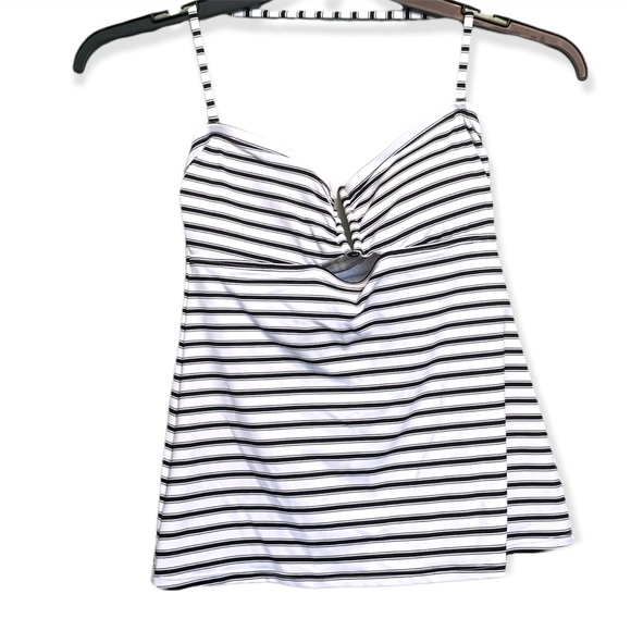 Lauren Ralph Lauren Tankini Swim Top Striped - Picture 1 of 3